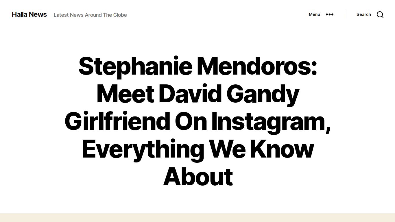 Stephanie Mendoros: Meet David Gandy Girlfriend On Instagram ...
